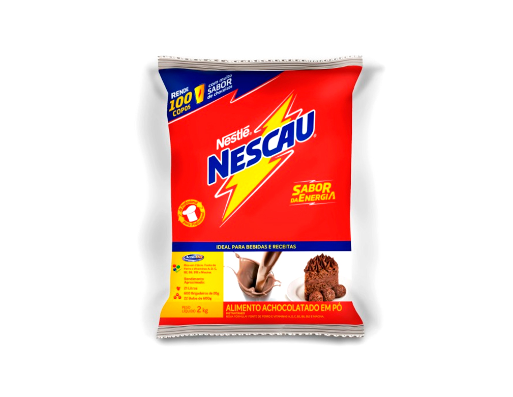 ACHOCOLATADO EM PÓ NESCAU 2 KG (CX 4 PCT)